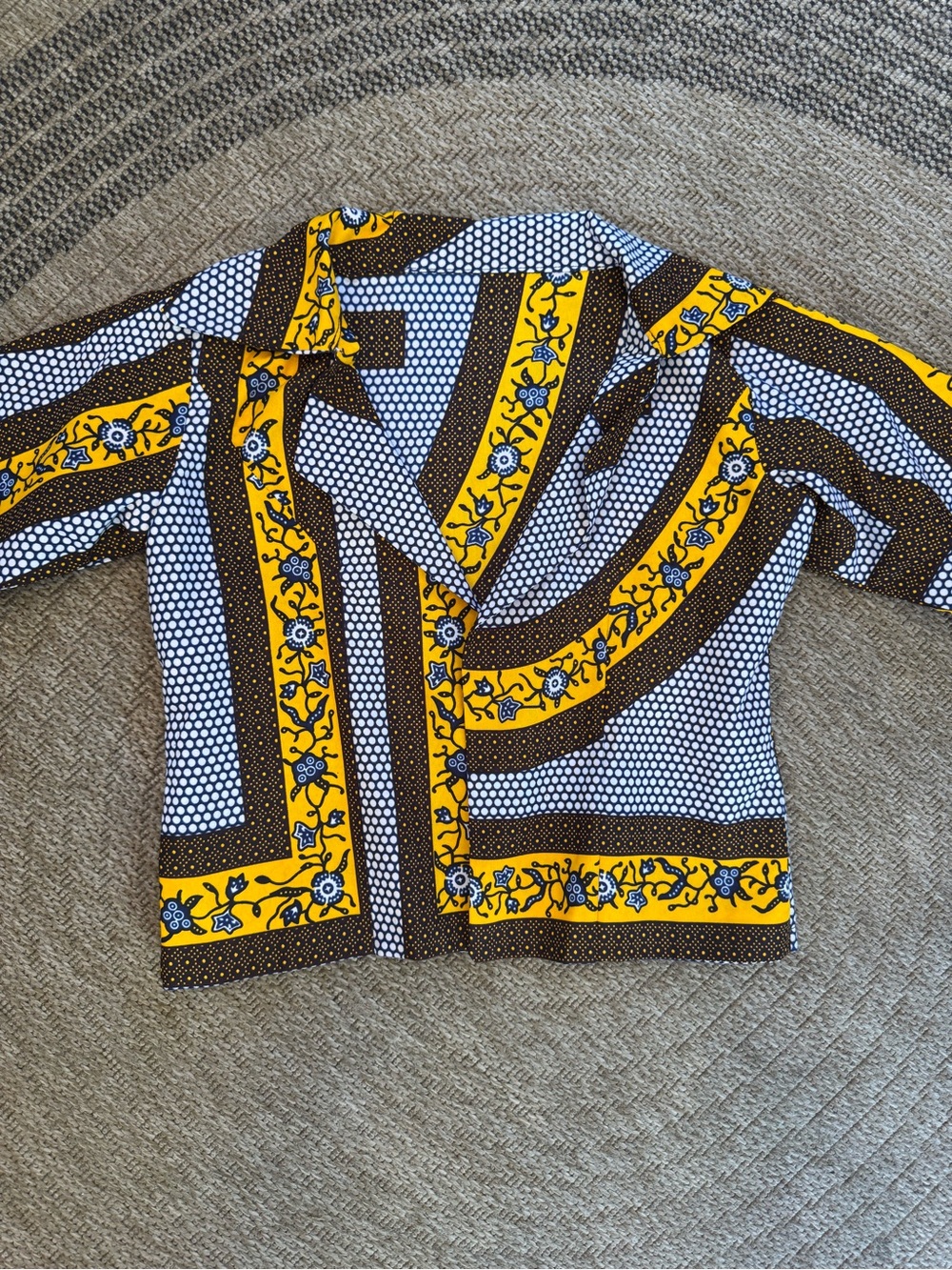 two-piece matching dutch wax set tailored blazer & wide-leg palazzo pant African - Picture 11 of 16